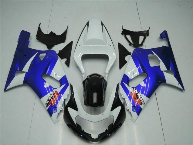 Blanco Azul Carenado Moto Suzuki GSXR 600 / 750 K1 K2 K3 01-03 Blanco Azul Carenado Moto Suzuki GSXR 600 / 750 K1 K2 K3 01-03