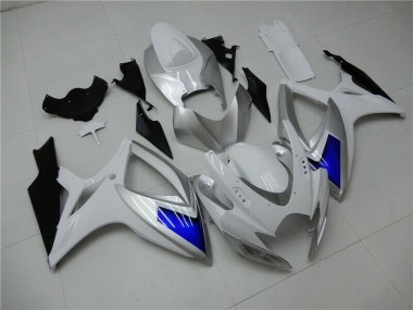 Blanco Azul Kit Carenado ABS Completo Suzuki GSXR 600 / 750 K6 06-07