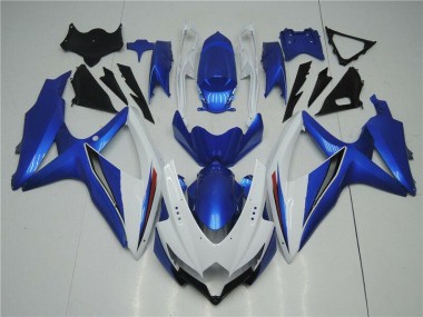 Blanco Azul Kit Carenado Moto Suzuki GSXR 600 / 750 K8 08-10