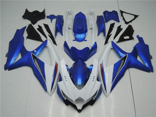Blanco Azul Kit Carenado Moto Suzuki GSXR 600 / 750 K8 08-10