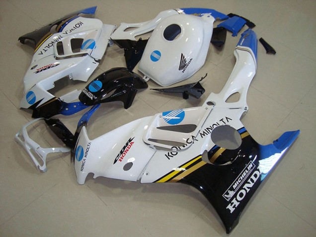 Blanco Azul Konica Minolta Carenado Moto Honda CBR 600 F3 95-98 Blanco Azul Konica Minolta Carenado Moto Honda CBR 600 F3 95-98