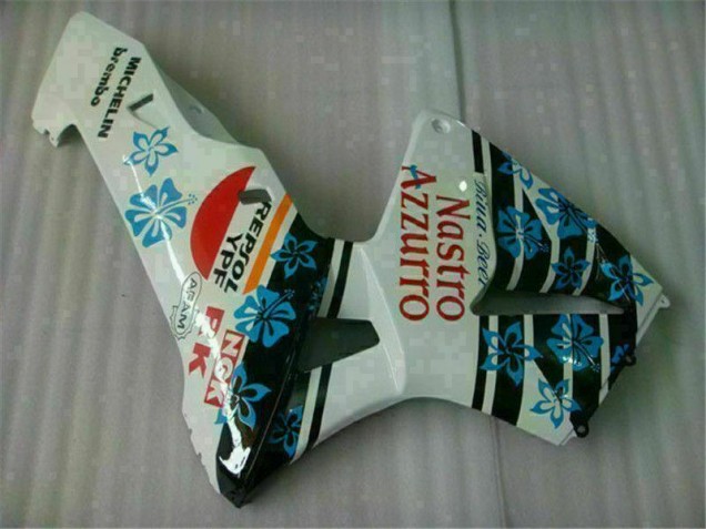 Blanco Azul Nastro Azzurro 46 ABS Moto Plástico Honda CBR 600 RR 05-06 Blanco Azul Nastro Azzurro 46 ABS Moto Plástico Honda CBR 600 RR 05-06