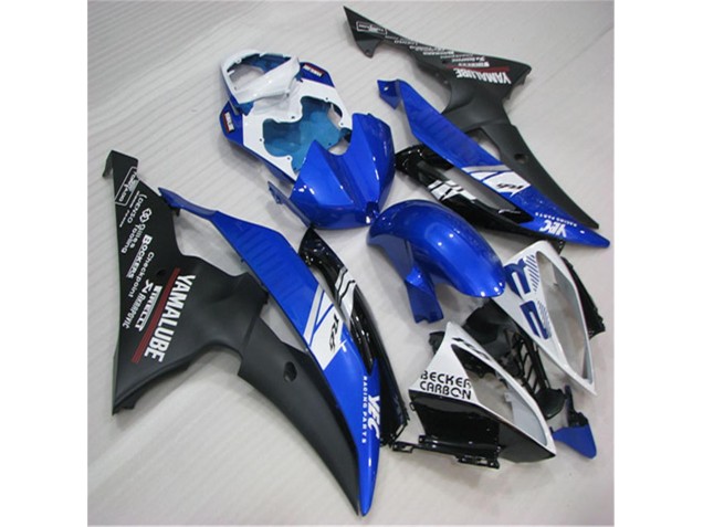 Blanco Azul Negro Carenado Moto Yamaha R6 08-16 Blanco Azul Negro Carenado Moto Yamaha R6 08-16