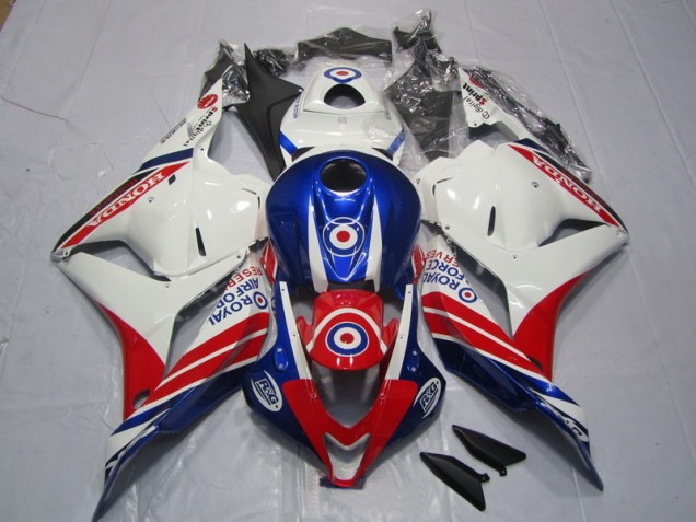 Blanco Azul Rojo Moto Plástica Honda CBR 600 RR 09-12 Blanco Azul Rojo Moto Plástica Honda CBR 600 RR 09-12