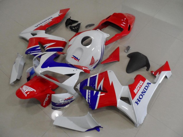 Blanco Azul Rojo Motul HRC Carenado Moto Honda CBR 600 RR 05-06 Blanco Azul Rojo Motul HRC Carenado Moto Honda CBR 600 RR 05-06
