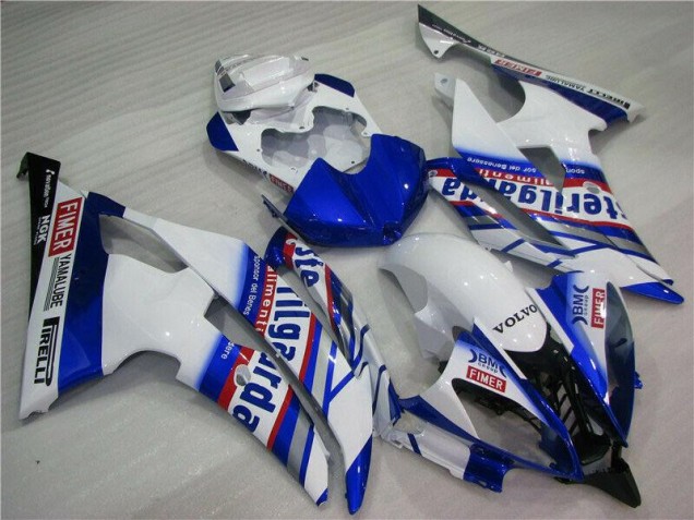 Blanco Azul Sterilgarda Volvo Carenado Moto Yamaha R6 08-16 Blanco Azul Sterilgarda Volvo Carenado Moto Yamaha R6 08-16