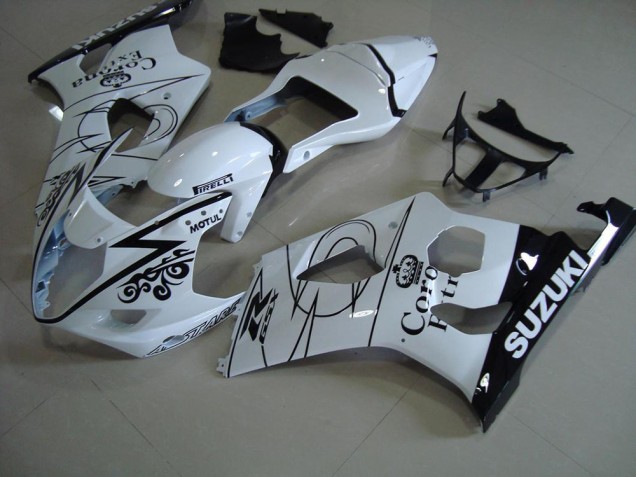 Blanco Corona Carenado Moto Suzuki GSXR 1000 K3 03-04