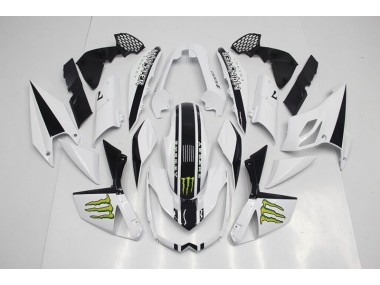 Blanco Kits Completo Carenado Moto ABS Kawasaki Z1000 07-09