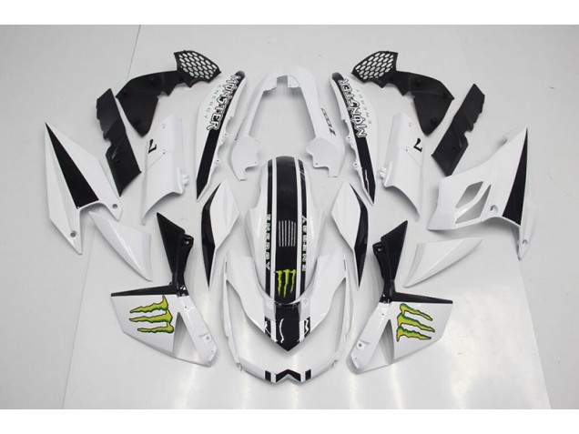 Blanco Kits Completo Carenado Moto ABS Kawasaki Z1000 07-09 Blanco Kits Completo Carenado Moto ABS Kawasaki Z1000 07-09