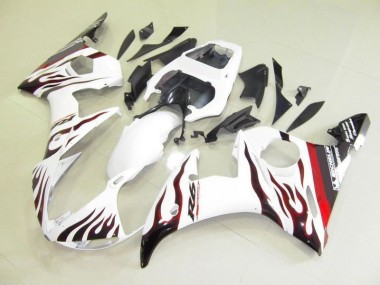 Blanco & Llama Carenado Moto Yamaha R6 03-05