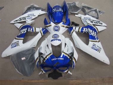 Blanco Lucky Strike Azul Motul Carenado Moto Suzuki GSXR 600 K8 08-10