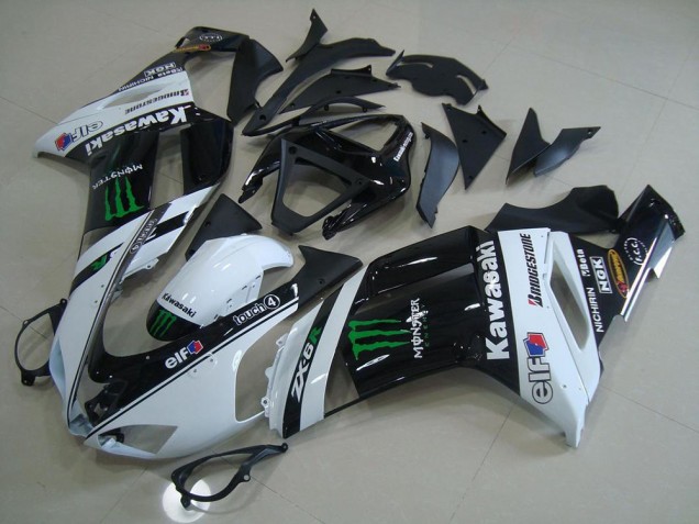 Blanco Monster Carenado Moto Kawasaki ZX6R 07-08