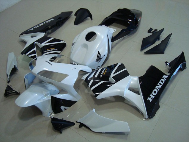 Blanco Negro Carenados Moto Honda CBR 600 RR 03-04