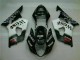 Blanco Negro Carrocería Motocicletas Suzuki GSXR 1000 K3 03-04
