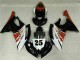 Blanco Negro Inyección Kit Carenado Moto Yamaha R6 08-16 Blanco Negro Inyección Kit Carenado Moto Yamaha R6 08-16