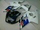 Blanco Negro Inyección Kits Carenado Moto Suzuki GSXR 600 / 750 K4 04-05