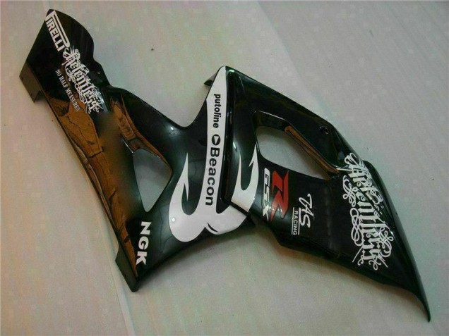 Blanco Negro Kit Carenado Moto Suzuki GSXR 1000 K5 05-06 Blanco Negro Kit Carenado Moto Suzuki GSXR 1000 K5 05-06