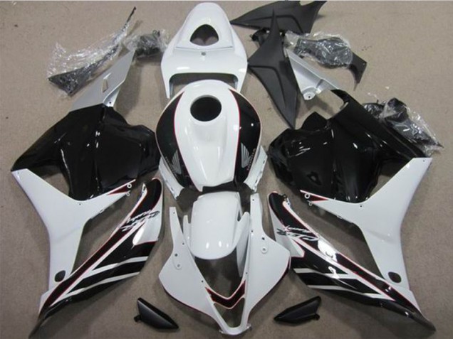 Blanco Negro Kit Completo Carenado Moto Honda CBR 600 RR 09-12 Blanco Negro Kit Completo Carenado Moto Honda CBR 600 RR 09-12