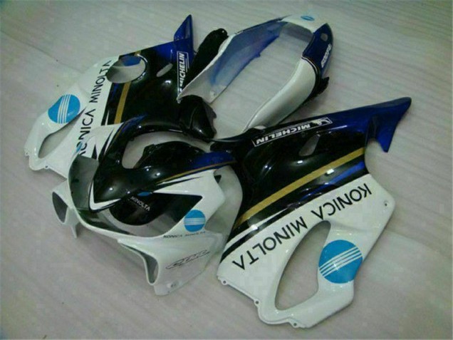 Blanco Negro Kits ABS Carenado Motocicleta Honda CBR 600 F4i 04-07
