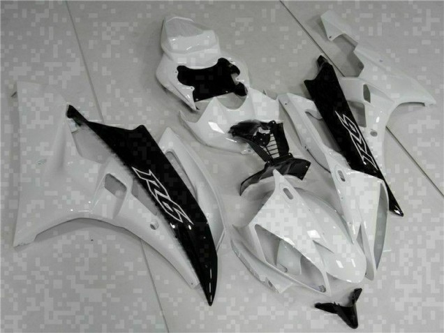 Blanco Negro Kits ABS Carenado Motocicleta Yamaha R6 06-07 Blanco Negro Kits ABS Carenado Motocicleta Yamaha R6 06-07