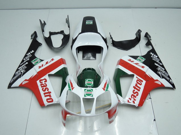 Blanco Negro Rojo Castro Carenado Moto Honda VTR 1000 00-06 Blanco Negro Rojo Castro Carenado Moto Honda VTR 1000 00-06