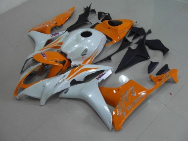 Blanco Perla Naranja Carenado Moto Honda CBR 600 RR 07-08
