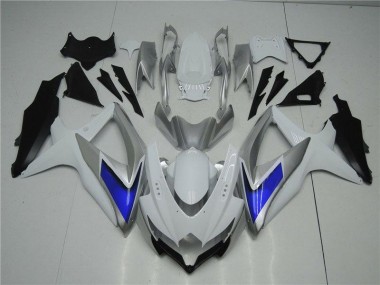 Blanco Plata Azul Carenado Moto Suzuki GSXR 600 / 750 K8 08-10