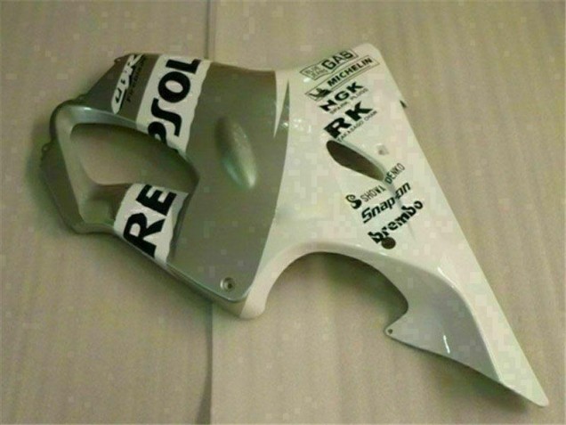 Blanco Plata Carenado Moto Honda CBR 600 F4i 01-03