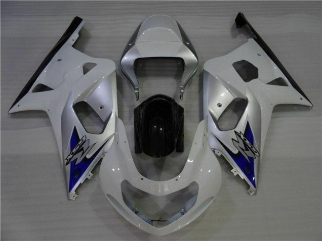 Blanco Plata Carenado Moto Suzuki GSXR 600 / 750 K1 K2 K3 01-03 Blanco Plata Carenado Moto Suzuki GSXR 600 / 750 K1 K2 K3 01-03