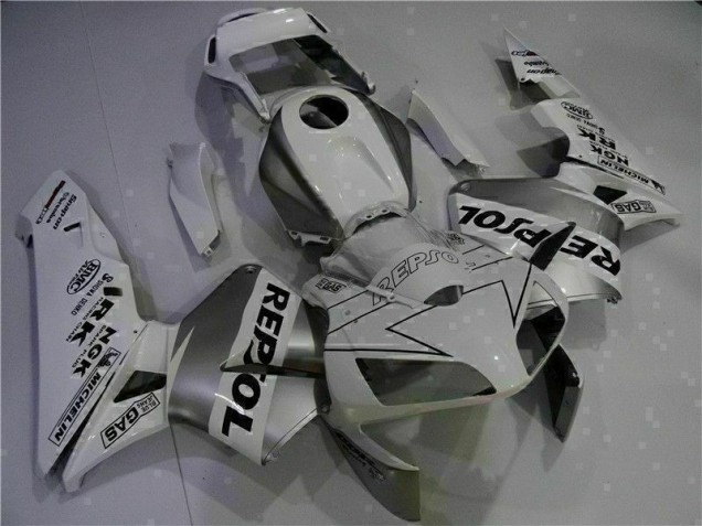 Blanco Repsol Inyección Kit Carenado Moto Honda CBR 600 RR 03-04