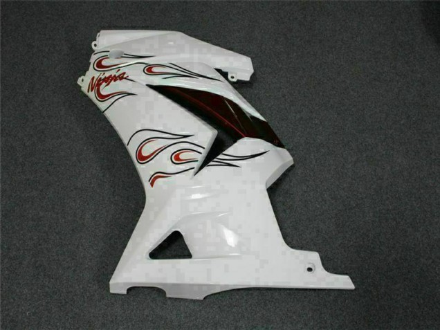 Blanco Rojo Carenado Moto Kawasaki EX250 08-12