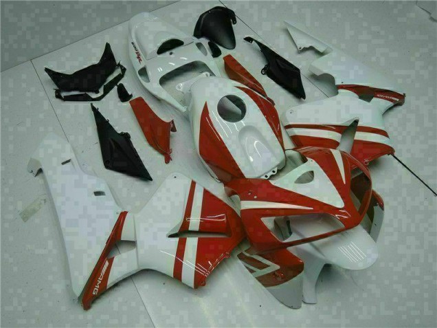 Blanco Rojo Kit Carenado Moto Honda CBR 600 RR 05-06 Blanco Rojo Kit Carenado Moto Honda CBR 600 RR 05-06