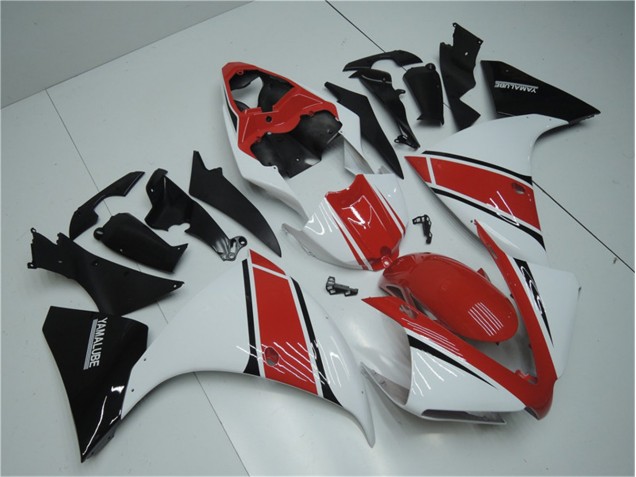 Blanco Rojo Negro Carenado Moto Yamaha R1 12-14 Blanco Rojo Negro Carenado Moto Yamaha R1 12-14