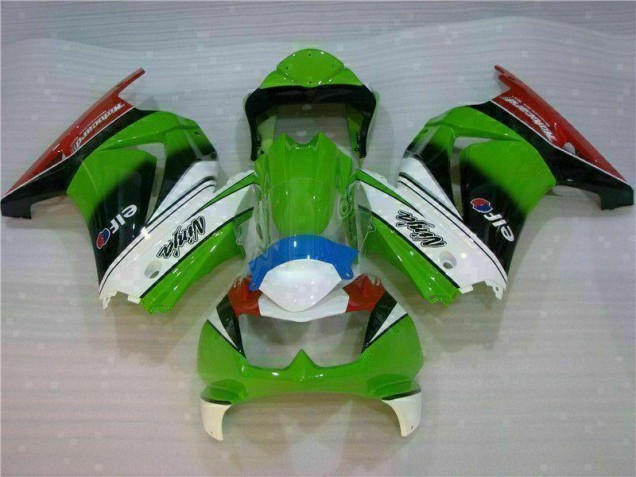Blanco Verde Negro Ninja Carenado Moto Kawasaki EX250 08-12 Blanco Verde Negro Ninja Carenado Moto Kawasaki EX250 08-12