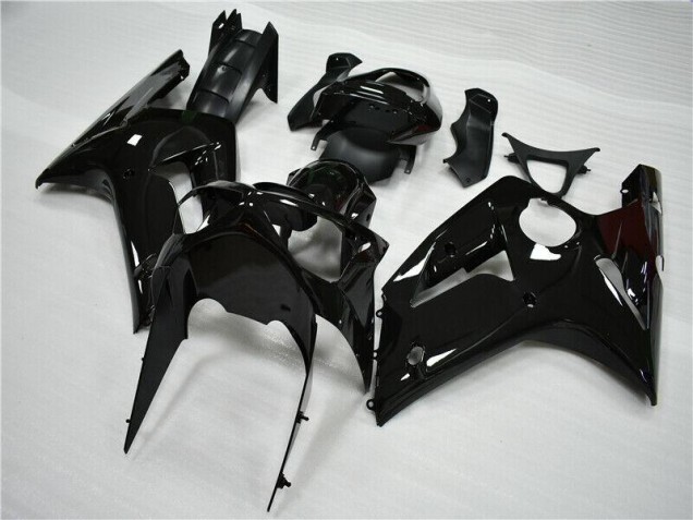 Brillante Negro Carenado Moto Kawasaki ZX6R 03-04 Brillante Negro Carenado Moto Kawasaki ZX6R 03-04