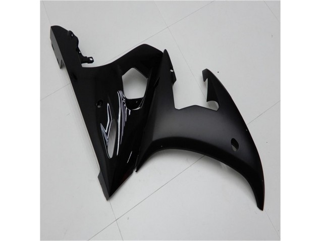 Brillante Negro Mate Carenado Moto Yamaha R6 03-05 Brillante Negro Mate Carenado Moto Yamaha R6 03-05