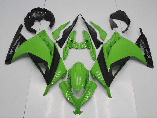 Estilo OEM Verde Carenado Moto Kawasaki ZX 300R 13-16 Estilo OEM Verde Carenado Moto Kawasaki ZX 300R 13-16