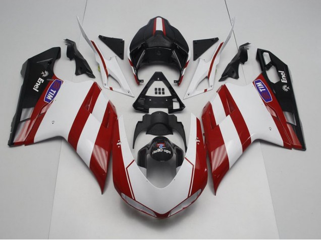 Generali con No Logo Carenado Moto Ducati 848 1098 1198 07-14 Generali con No Logo Carenado Moto Ducati 848 1098 1198 07-14