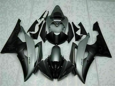 Gris Negro ABS Carenado Motocicleta Yamaha R6 08-16