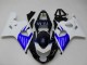 Carenado Moto Suzuki GSXR 600/750 2004-2005 - Blanco Azul Negro Fábrica