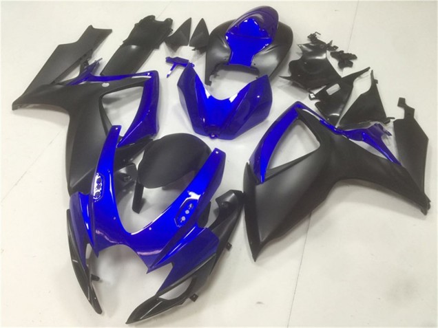 Carenados Moto Suzuki GSXR 600/750 2006-2007 - Azul Negro Mate Fábrica