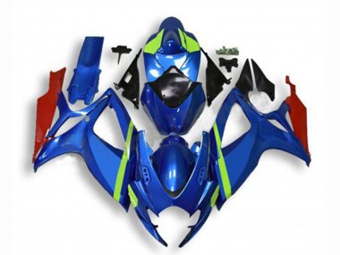 Carenados Moto Suzuki GSXR 600/750 2006-2007 - Azul Verde Rojo Fábrica
