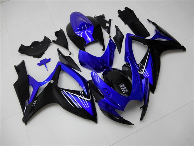 Carenados Moto Suzuki GSXR 600/750 2006-2007 - Azul Negro Brillante Fábrica