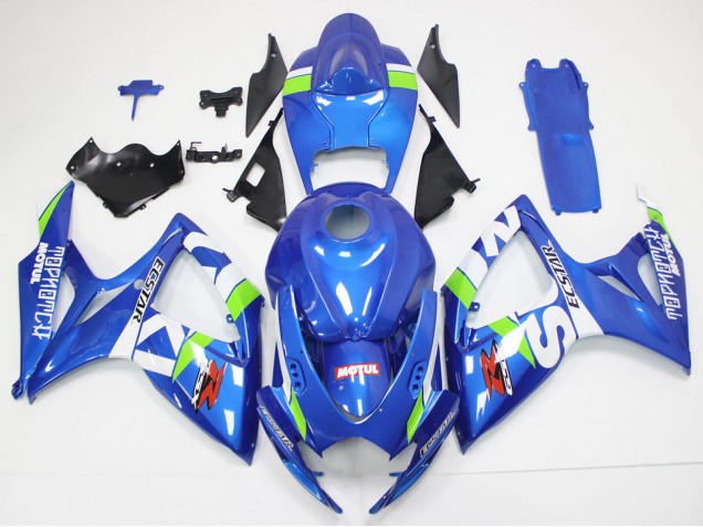 Carenados Moto Suzuki GSXR 600/750 2006-2007 - Azul Blanco Verde Rojo Fábrica