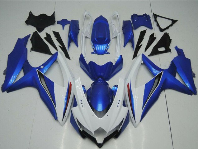 Carenados Moto Suzuki GSXR 600/750 2008-2010 - Blanco Azul Fábrica