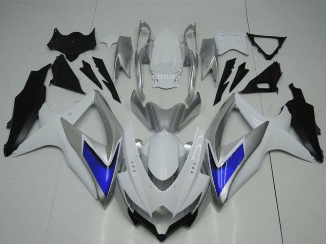Carenados Moto Suzuki GSXR 600/750 2008-2010 - Plata Blanco Azul Negro Fábrica