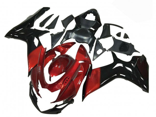 Carenado Moto Suzuki GSXR 600/750 2011-2024 - Rojo Negro Brillante Fábrica