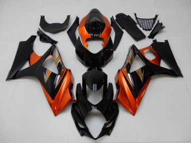 Carenado Moto Suzuki GSXR 1000 2007-2008 - Naranja Negro Fábrica