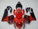 Carenados Moto Honda CBR600RR 2003-2004 - Rojo Negro Brillante OEM Estilo Fábrica