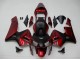 Carenados Moto Honda CBR600RR 2003-2004 - Rojo Negro Mate Raya Fábrica
